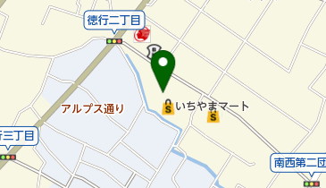 クリーニングすわん徳行店の地図画像