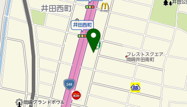 ホダカ岡崎店の地図画像