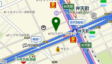 ラストコンタクトレンズ弁天町の地図画像