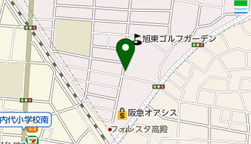 フットサルカステロデコの地図画像