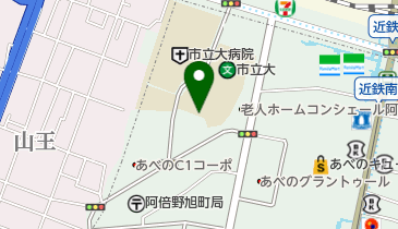 珈琲舗マッククィーン阿倍野店の地図画像