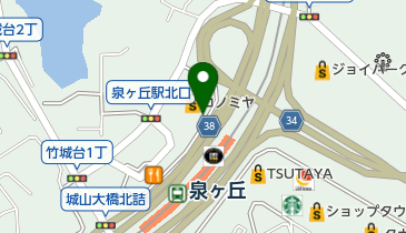 オオツヤ 泉ケ丘の地図画像