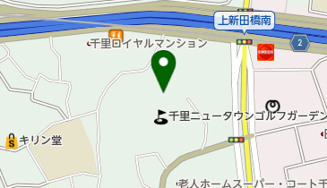 千里ニュータウンバッティングセンターの地図画像
