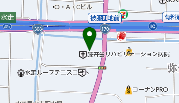 東大阪市役所 学校給食センターの地図画像
