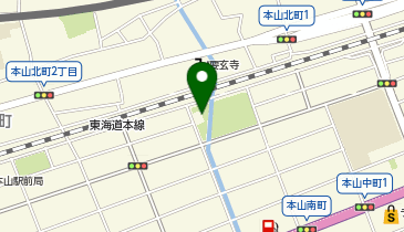 本山中町会館の地図画像