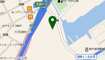 森本倉庫株式会社 葺合営業所 生田川倉庫の地図画像