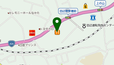 トヨタカローラ和歌山株式会社U-Car田辺店の地図画像