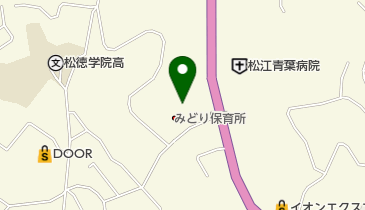 松江青葉病院 デイケアあおばの地図画像