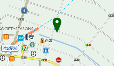 うらやす整体院の地図画像