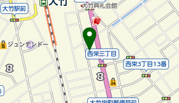 大竹ヘルシー薬局の地図画像