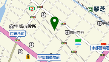 パープルスペースエステジャパン宇部店の地図画像
