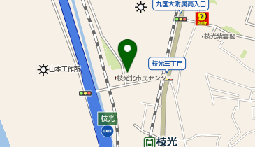 美容ピュア枝光店の地図画像