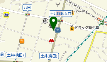 ぎょうざの丸岡土井店の地図画像
