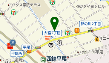 ヨネックスゴルフスクール平尾店の地図画像