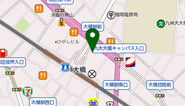 福岡市役所 こども未来局関係機関等 南区おおはし子どもプラザの地図画像