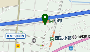 日本基督教団筑後小郡教会の地図画像