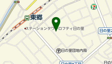 宗像市役所 日の里地区コミュニティ・センターの地図画像