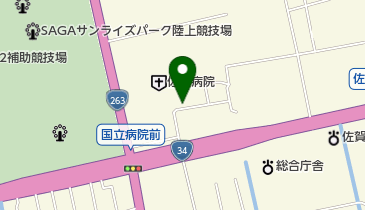 アルナ薬局国立佐賀病院東側店の地図画像