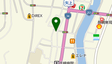 あまこ美容院の地図画像