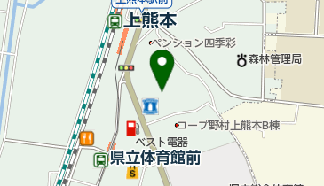 焼肉なべしま 上熊本店の地図画像