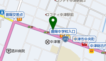 マイン高等学院中津キャンパスの地図画像