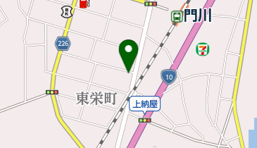 ナニワ美容室の地図画像