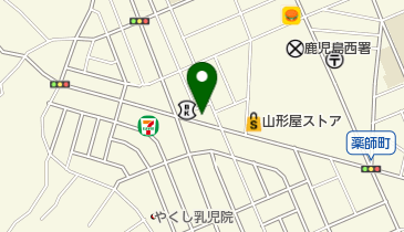 ヘアーサロン鶴留の地図画像