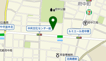 府中市立 中央文化センターの地図画像