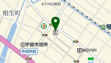 西中国信用金庫 宇部地区本部の地図画像