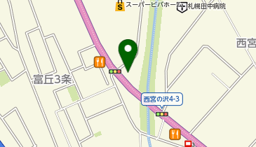 富丘西宮の沢会館の地図画像