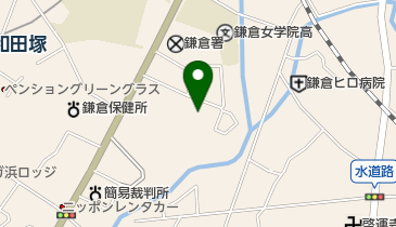 鎌倉市役所 見田記念体育館の地図画像