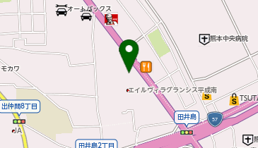 モリタゴルフ熊本 ニューゴルフ館の地図画像