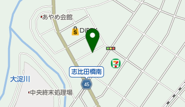 志比田自動車整備工場の地図画像