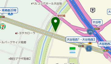 パドルクラブ 札幌大谷地店の地図画像