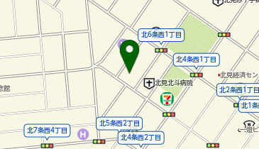 ホテルベルクラシック北見の地図画像