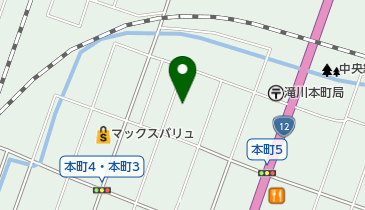 滝川地区広域消防事務組合 滝川消防団 第一・二・三分団合同詰所の地図画像