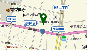 青森地方検察庁の地図画像