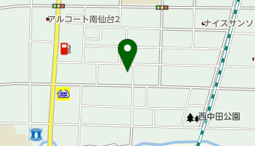 宮城調剤薬局 西中田店の地図画像