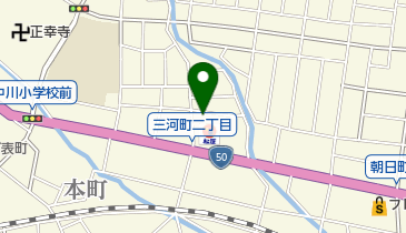 三河町二丁目会館の地図画像