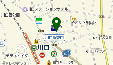 玄品ふぐ川口の関の地図画像