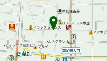 草加粉もん屋三郎の地図画像