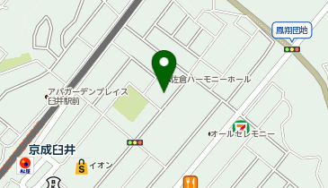 佐倉市 臼井公民館の地図画像