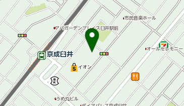 晴晴飯店イオン臼井店の地図画像