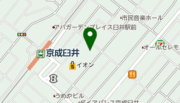 佐倉市役所 自治人権推進課 男女平等参画推進センターミウズの地図画像