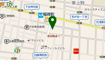 御徒町ステーションホテルの地図画像