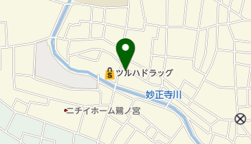 ポニークリーニングマルエツ中野若宮店の地図画像