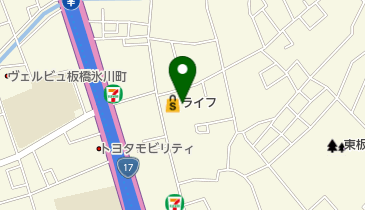 ライフフラワーの地図画像