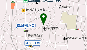 白山神社の地図画像