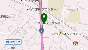 保育室キンダーナーサリー五反野園の地図画像