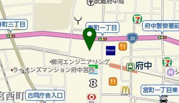 府中市立府中グリーンプラザ分館の地図画像